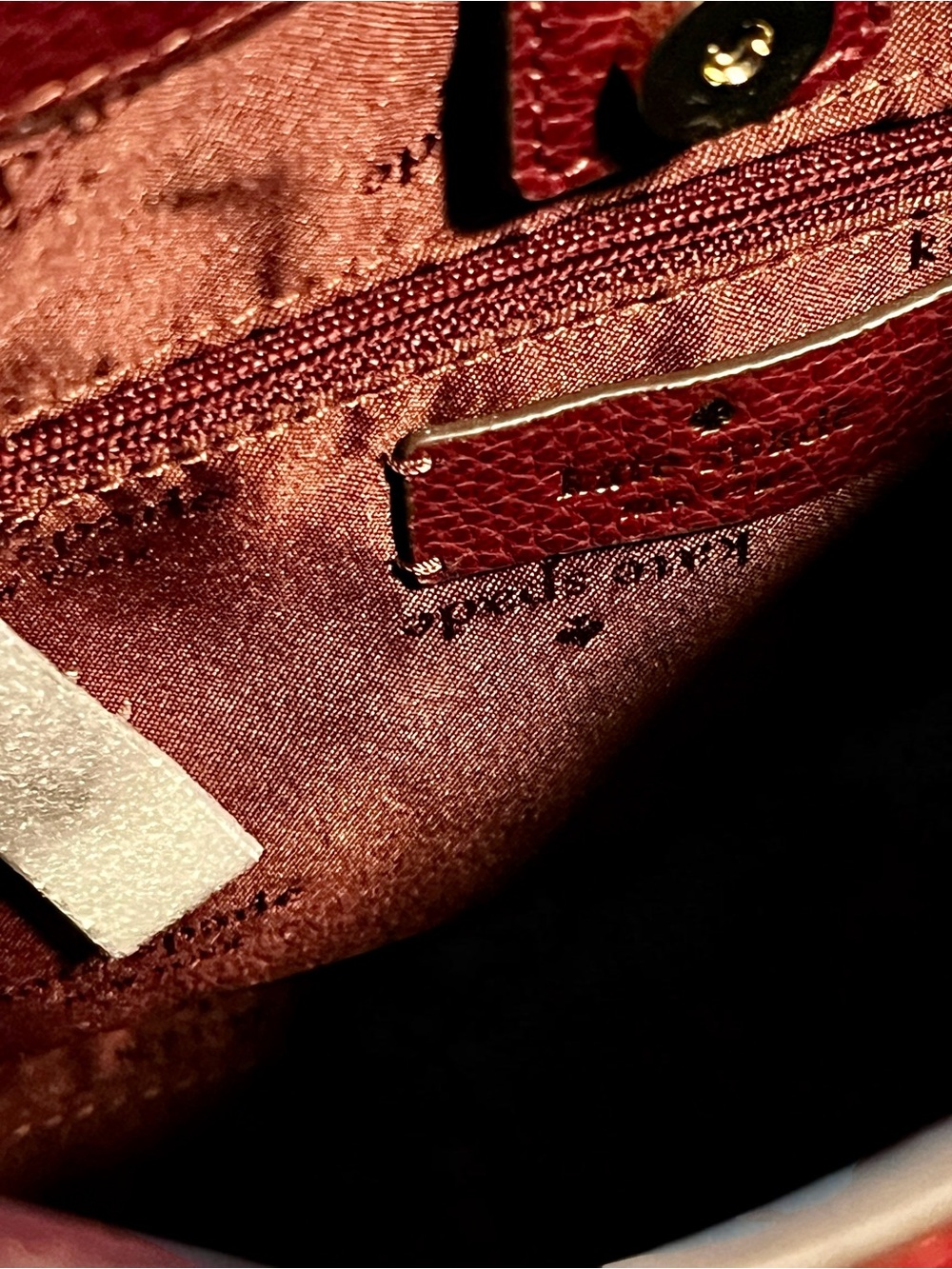 Kate Spade New York Burgundy Suede Hobo Shoulder Bag | Genuine Leather Trim - Picture 3 of 10
